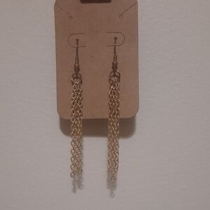 Paparazzi Gold Dangle Chain Earrings